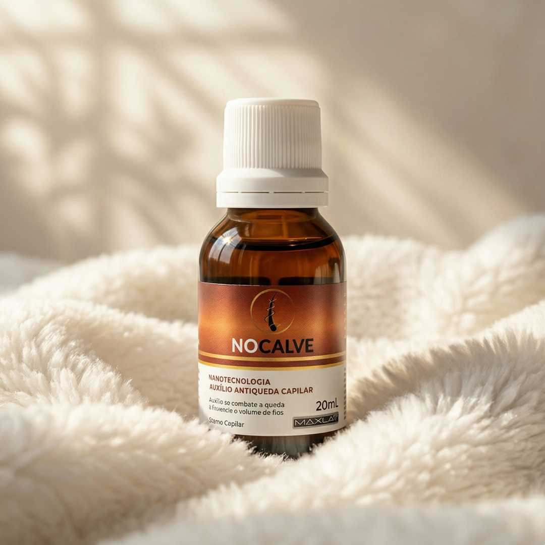 Tônico capilar No Calve da MaxLab para crescimento e interrupção da queda de cabelo.